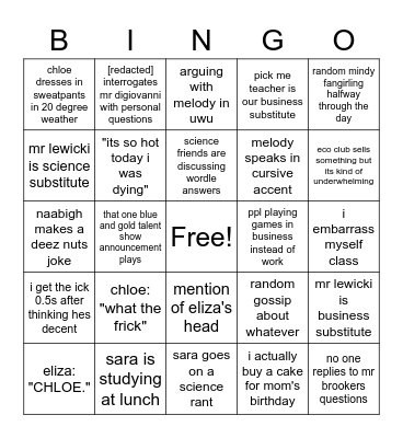 may 12 bingo Card