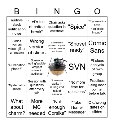 IceCube CM Spring 2022 BINGO Card