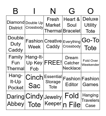 Thirty-One Bingo! Bingo Card