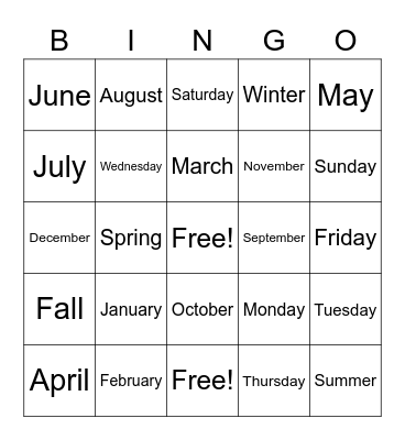 joshha Bingo Card