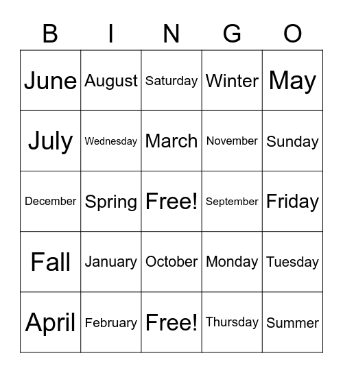 joshha Bingo Card