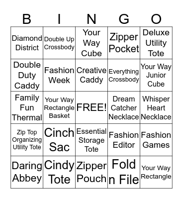 Thirty-One Bingo! Bingo Card