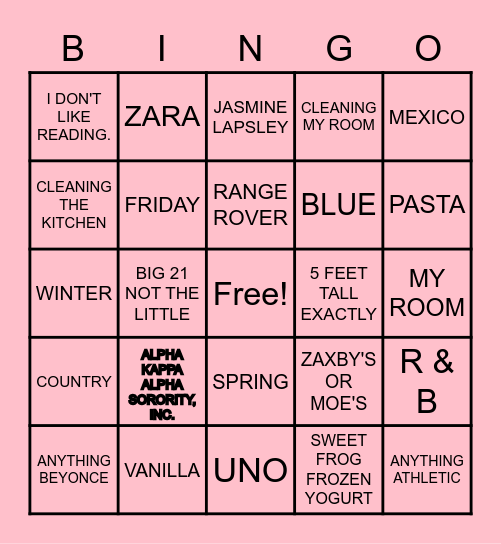 CONGRATULATIONS MADISON Bingo Card