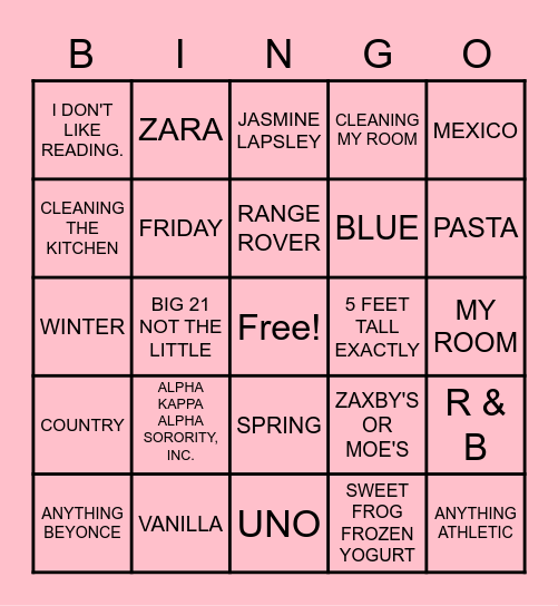 CONGRATULATIONS MADISON! Bingo Card