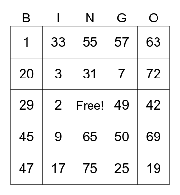 Ridwan Fauzi Bingo Card
