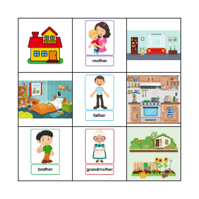 Family and Hosue Bingo Card