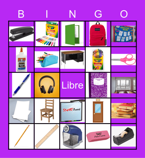 Los Objetos en la Clase Bingo Card