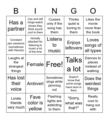 How Much Do You Have In Common With Mona? Bingo Card