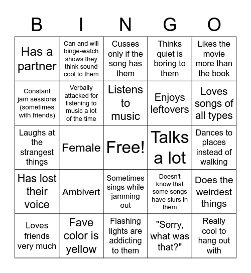 How Much Do You Have In Common With Mona? Bingo Card