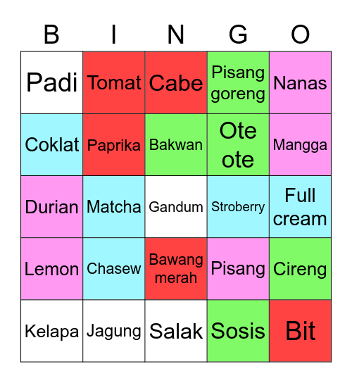 Jiji punya Bingo Card