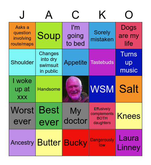 Jack Attack! Bingo Card