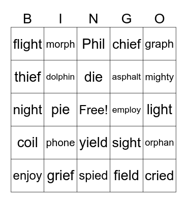 through PH Bingo Card