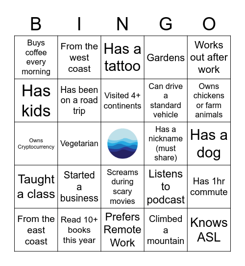 CRR Bingo Card