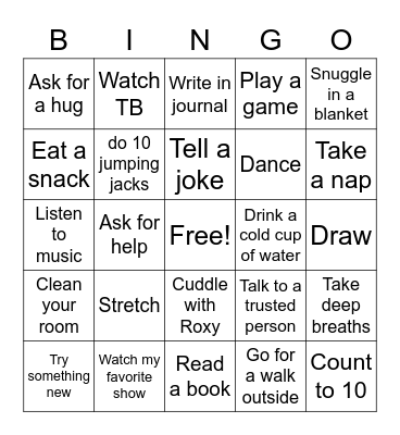 COPING BINO Bingo Card