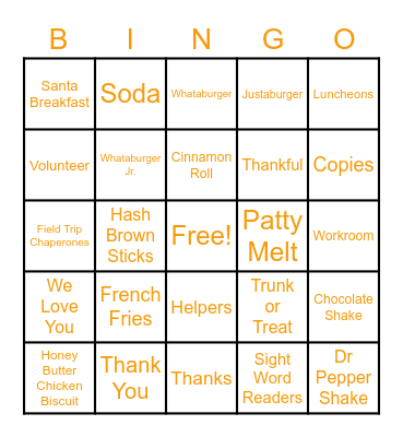 WhataVolunteer Bingo! Bingo Card