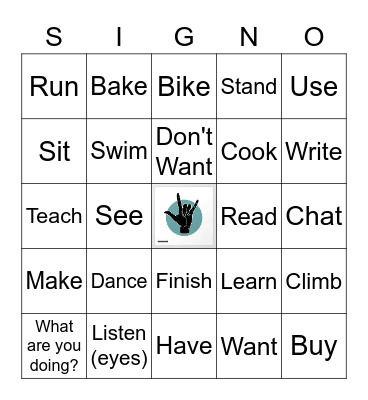 Week 5 Vocabulary Bingo Card