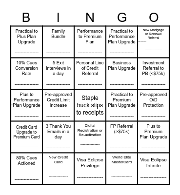 CSR/PBA Bingo Card