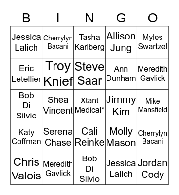 Xtant Medical  Bingo Card