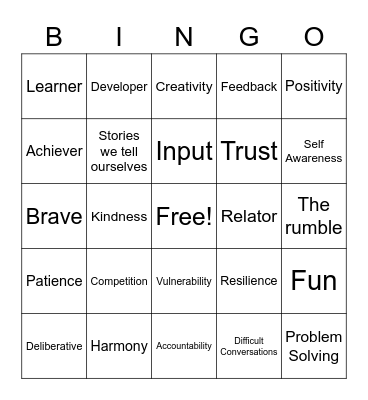 Friday The 13th Bingo Card