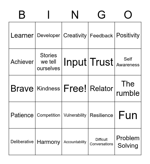 Friday The 13th Bingo Card