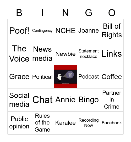HMASDC Friday the 13th edition! (5/13/22) Bingo Card