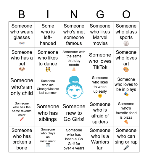 GGLT Bingo Card