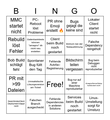 13. Mai Bingo Card