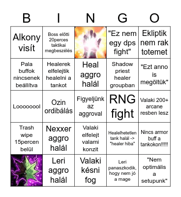 EG vs SWP Bingo Card