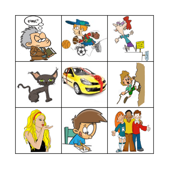 Comment est-on? Bingo Card