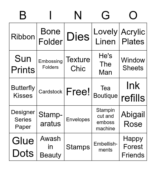 2022-2023 Annual Catalogue Launch Bingo Card