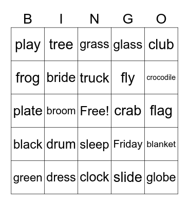 L3 U1-2 Bingo Card