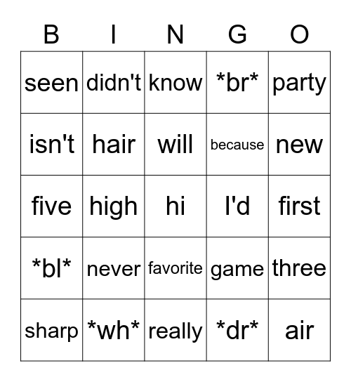 Bingo Card