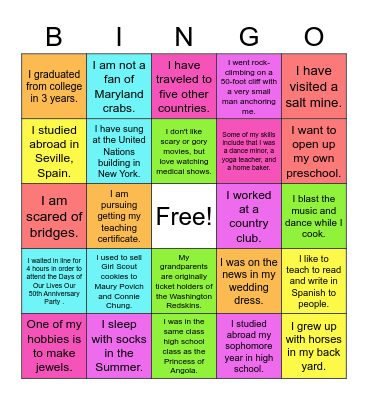 Summit BINGO! Bingo Card