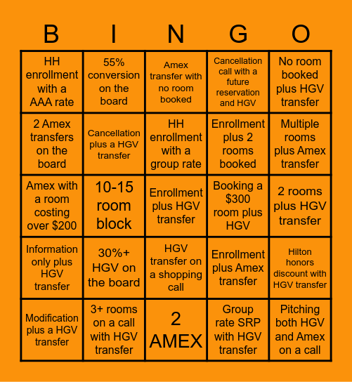 Elite 2.0 Tuesday Bingo Card