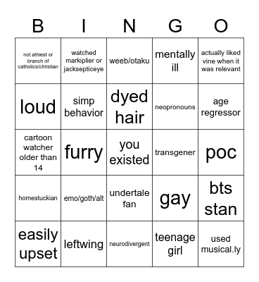 would you have survived 2016 culture Bingo Card