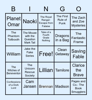Books You Should Read Bingo Card