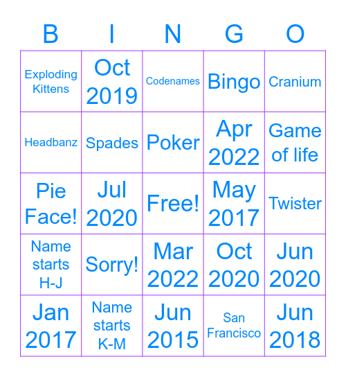 PMM x PG Bingo Card