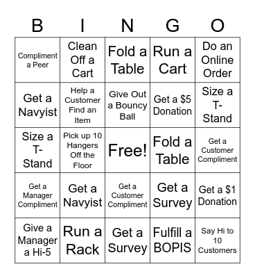 Kids Safety Week Bingo Card