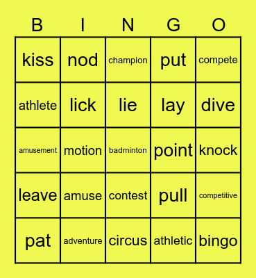 05/14 GEPT Bingo Card