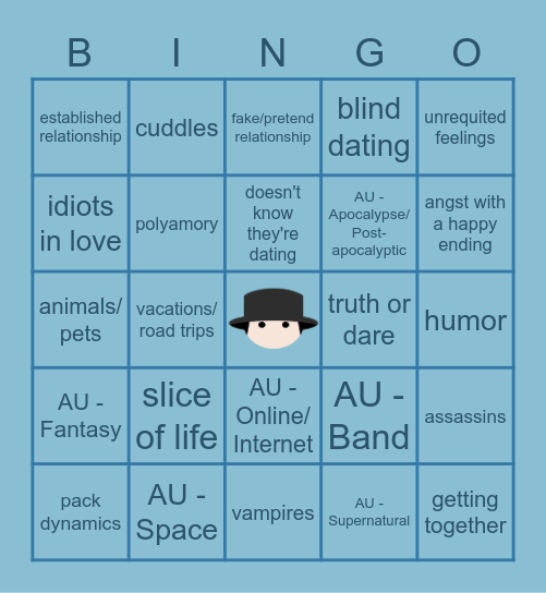 atzfanfics: SFW + AUs Bingo Card