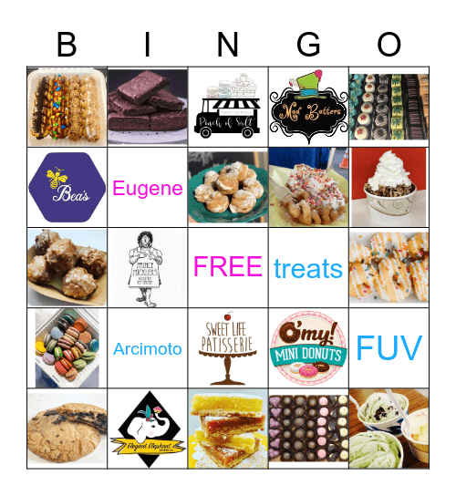 Eugene "Dessert Tour" Bingo Card
