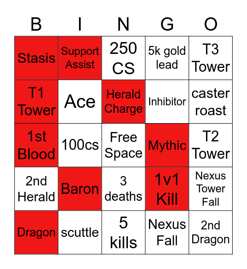 MSI Bingo Card