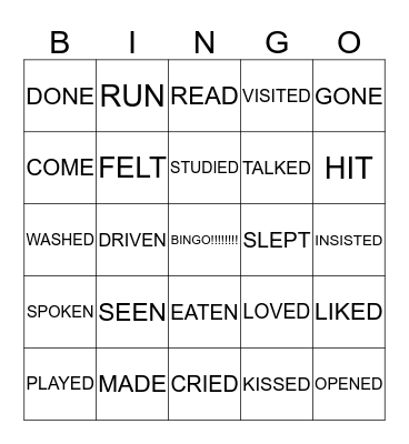 BINGO Card