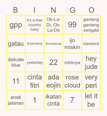 i can win it Bingo Card