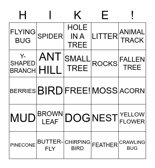 LET'S HAVE SOME FUN! Bingo Card