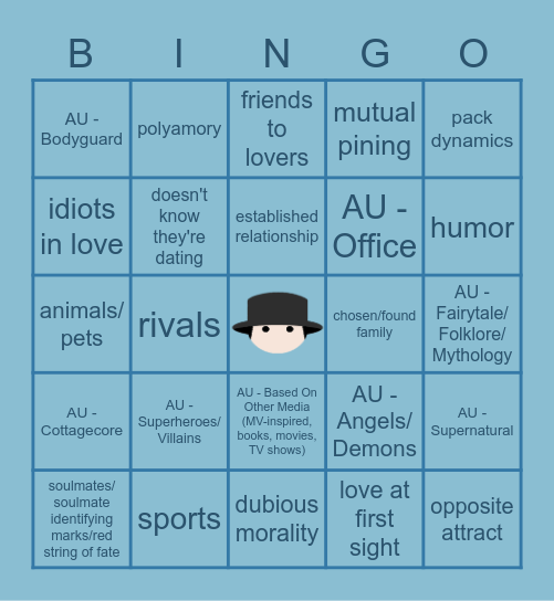 atzfanfics: SFW + AUs Bingo Card