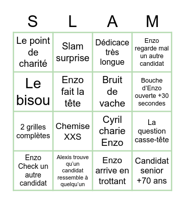 LE BINGO Card
