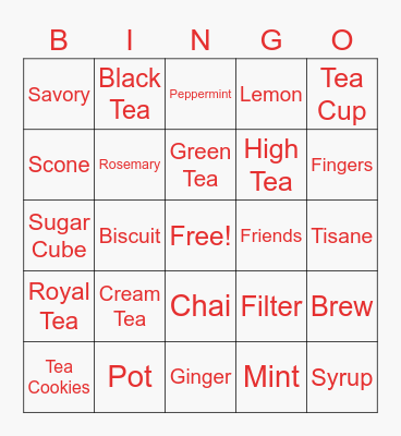 Delta D.E.A.R.S Bingo Card