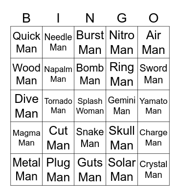 Choas's Bingo Card (Round 1) Bingo Card