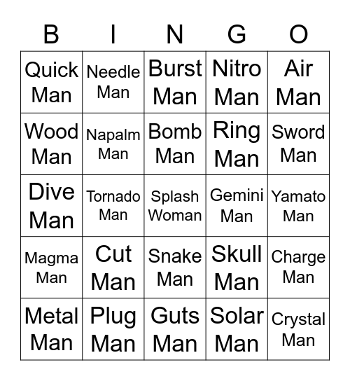 Choas's Bingo Card (Round 1) Bingo Card
